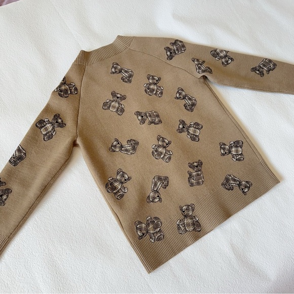 BURBERRY
Kids Beige Thomas Bear Cardigan 6Y - Picture 6 of 7